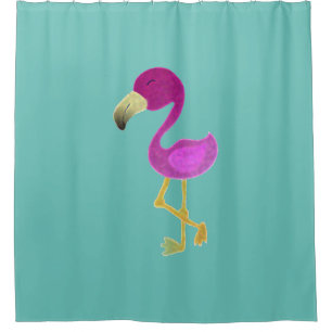 Fantastic Flamingo Shower Curtain