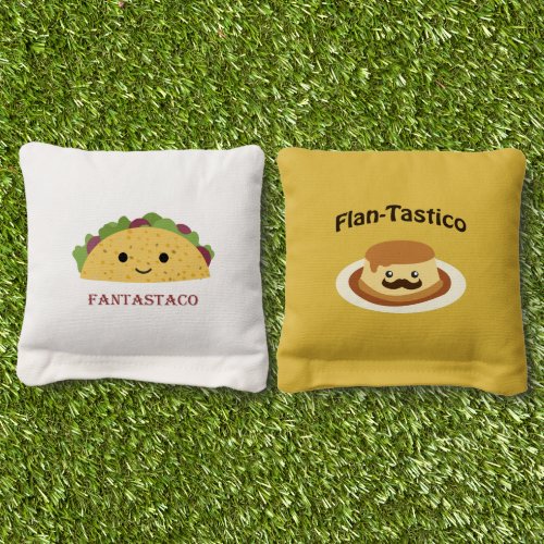 Fantastic Flan and Taco Cornhole Bags