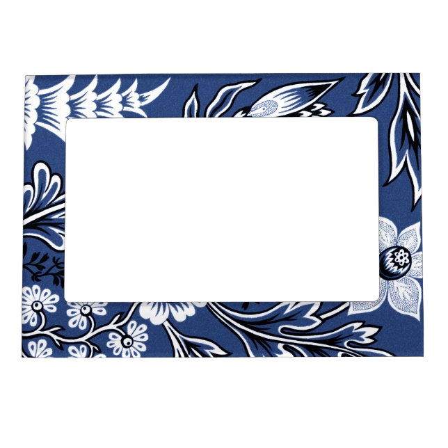 Fantastic Flowers (Blue) Fine Art Magnetic Frame (Front)