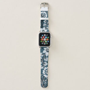 Fantastic Flowers (Slate Teal) Fine Art Apple Watch Band