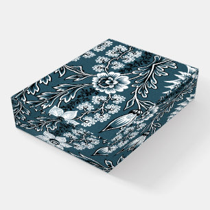 Fantastic Flowers (Slate Teal) Fine Art Paperweight