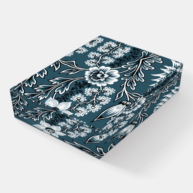 Fantastic Flowers (Slate Teal) Fine Art Paperweight (Angled)