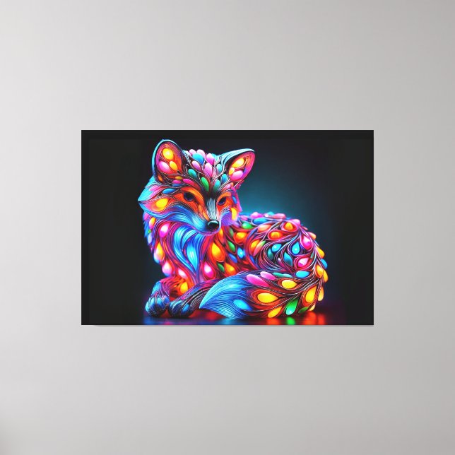 Fantastic Fox Canvas Print (Front)