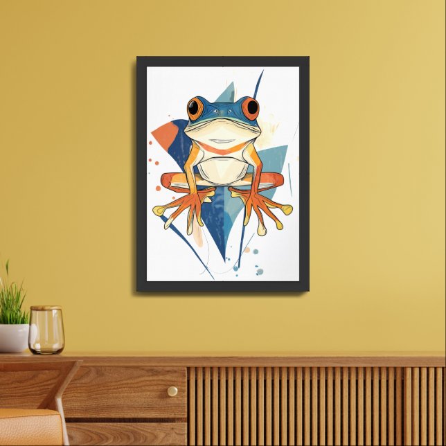 Fantastic Frog Art Framed Art (Living Room)