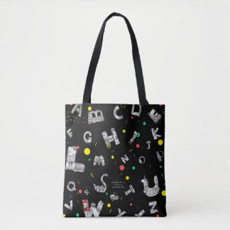 Fantastic Letters Black Tote