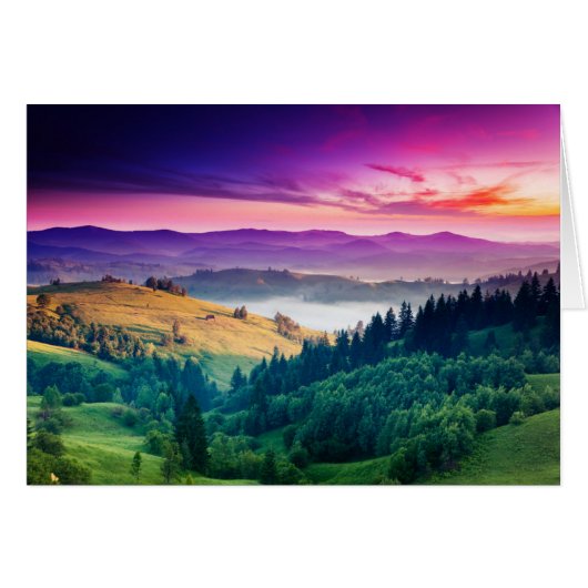 Fantastic Morning Mountain Landscape. Overcast (Front Horizontal)