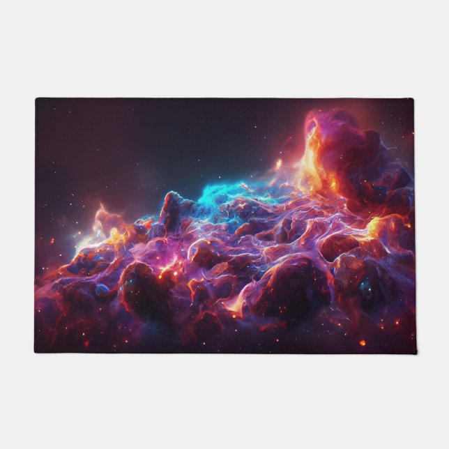 Fantastic Nebula Abstract Space 1 Doormat (Front)