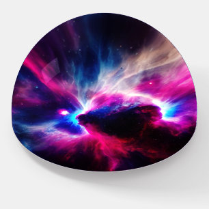 Fantastic Nebula Abstract Space 3 Paperweight