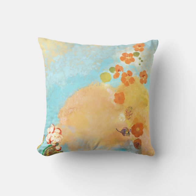 Fantastic Orange Poppies from California fields Throw Pillow (Front)