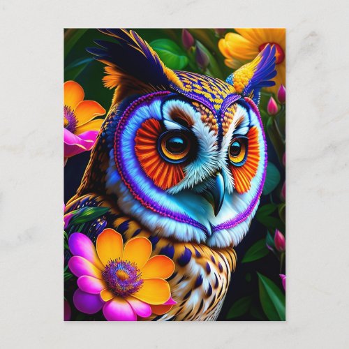 fantastic owl postcard