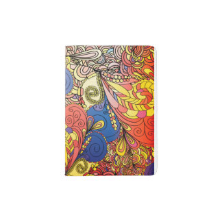 Fantastic pattern Doodle art Passport Holder