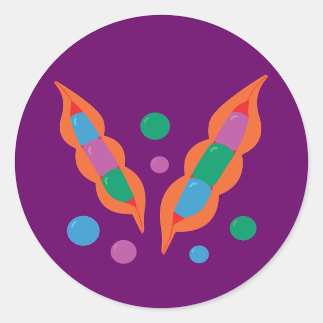 Fantastic Peapods Classic Round Sticker (Front)