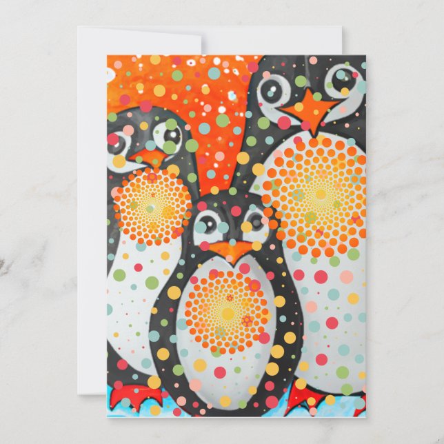 Fantastic Penguins Holiday Card (Front)