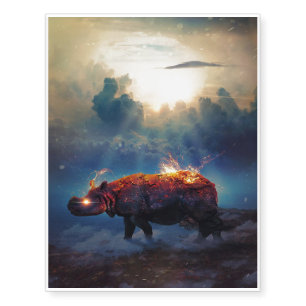 Fantastic Rhino   Beauty Beauty Rhino Lovers Gift Temporary Tattoos