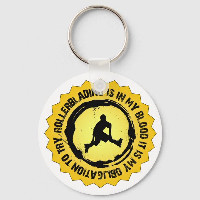 Fantastic Rollerblading Seal Keychain (Front)
