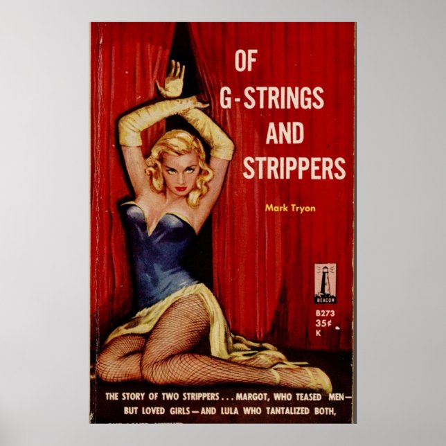 Fantastic Sexy Vintage Pulp Fiction Cover  classic Poster (Front)