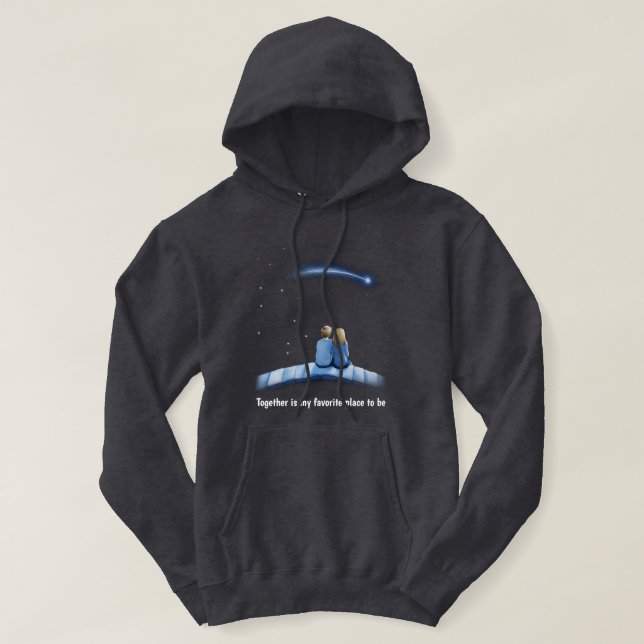 fantastic shooting star gift for boyfriend hoodie (Design Front)