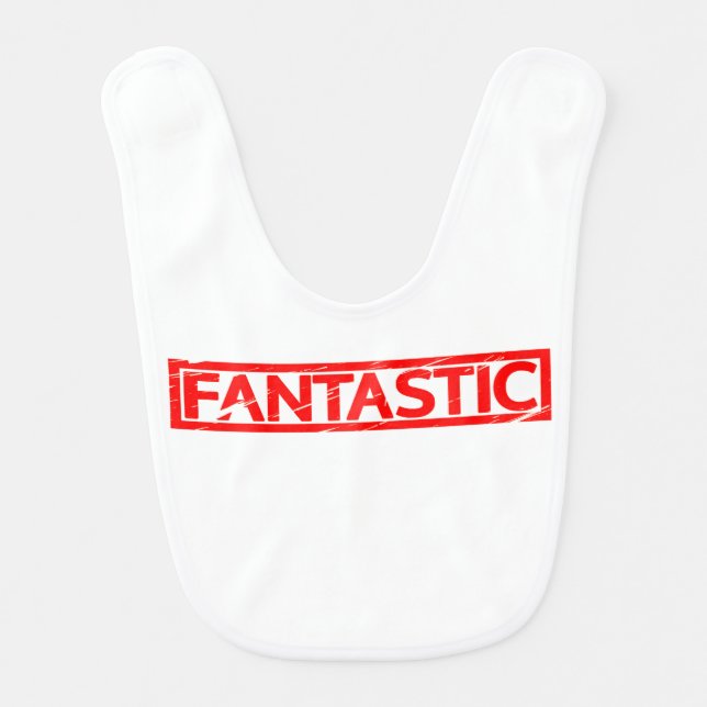 Fantastic Stamp Baby Bib (Front)