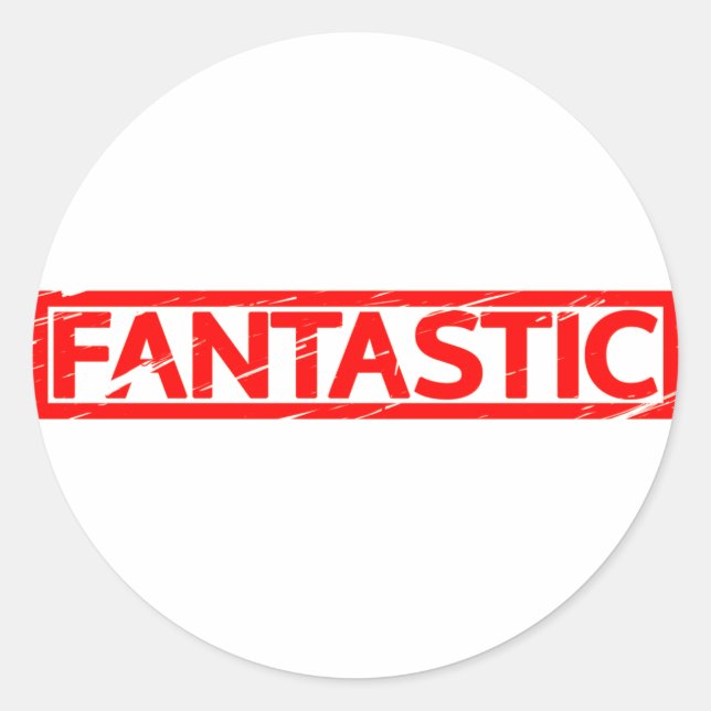 Fantastic Stamp Classic Round Sticker (Front)