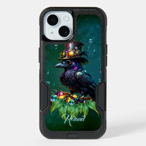 Fantastic steampunk crow iPhone 15 case