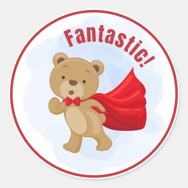 Fantastic! Super Bear Sticker (Front)