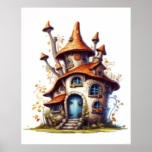 Fantastic Tale Cottage House  Poster (Front)