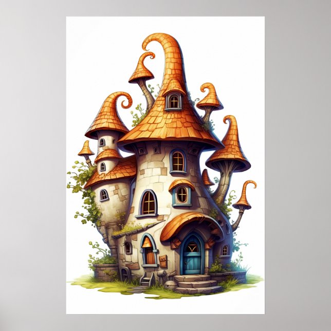 Fantastic Tale Cottage House  Poster (Front)