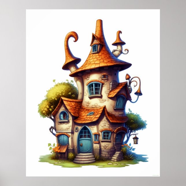 Fantastic Tale Cottage House  Poster (Front)