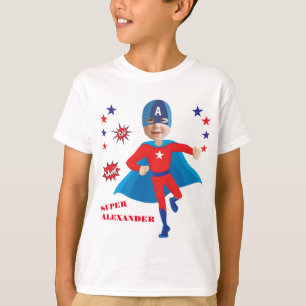 Fantastic USA Superhero Boy Birthday Tremendous T-Shirt