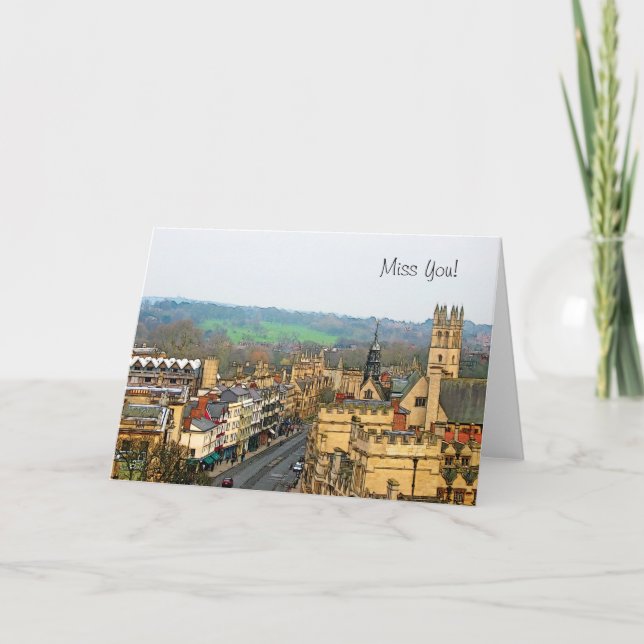 Fantastic View, Oxford, England, High Street #1 Card (Front)