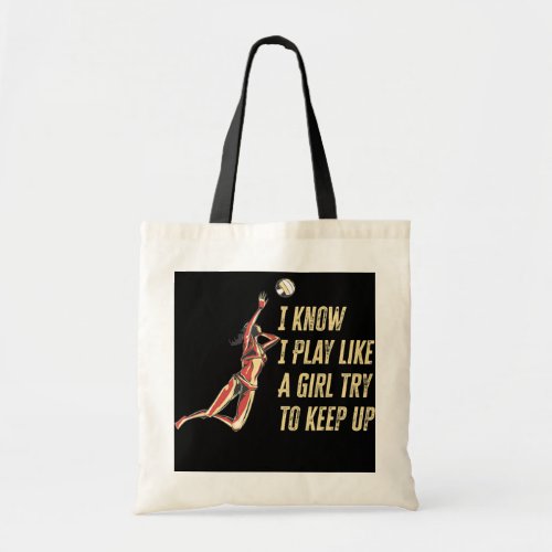 Fantastic Volleyball Design for Girls Women or Tote Bag