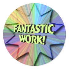 Fantastic Work Sticker sticker