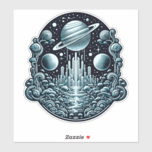 Fantastic Worlds Of Outer Space 408 Sticker