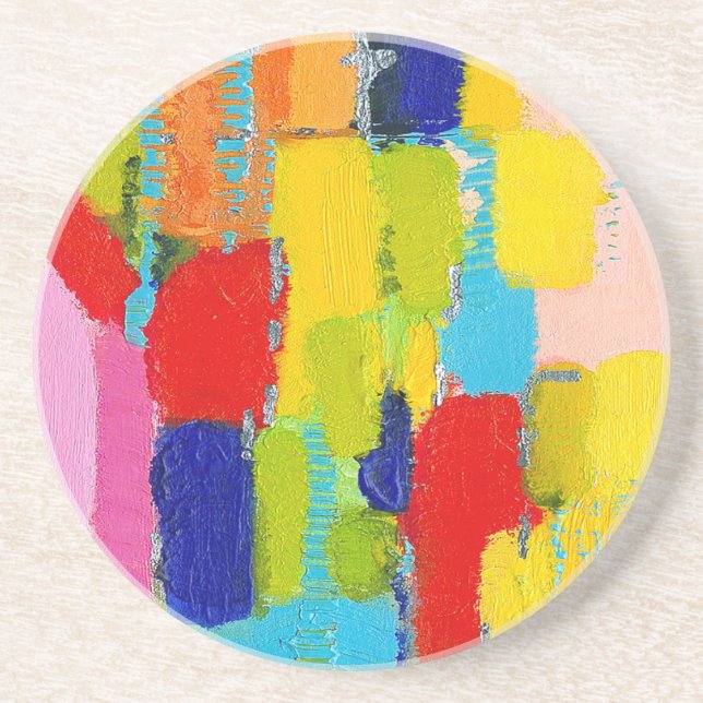Fantastical Abstract Painting by Kris Taylor Coaster (Front)