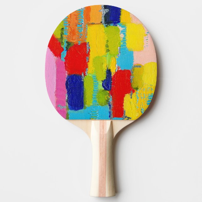 Fantastical Abstract Painting by Kris Taylor Ping-Pong Paddle (Front)