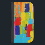 Fantastical Abstract Painting by Kris Taylor Phone Wallet<br><div class="desc">Kris Taylor used heavy brush strokes to create this fantastical abstract painting. The colors feel as if they are ready to leap off the print and right onto your wall. Order your copy today!</div>