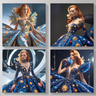 Fantastical and Theatrical Fashion Acrylic Photo Tile