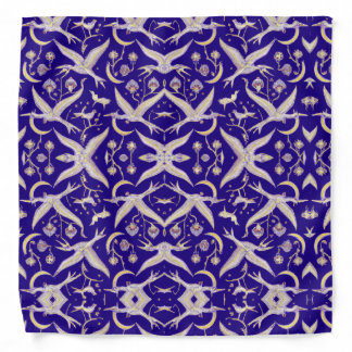 Fantastical Birds Mirrored Scarf Bandana