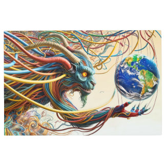 Fantastical Marionette of Earth Metal Print