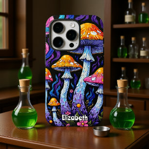 Fantastical Mushroom Garden iPhone 16 Pro Case