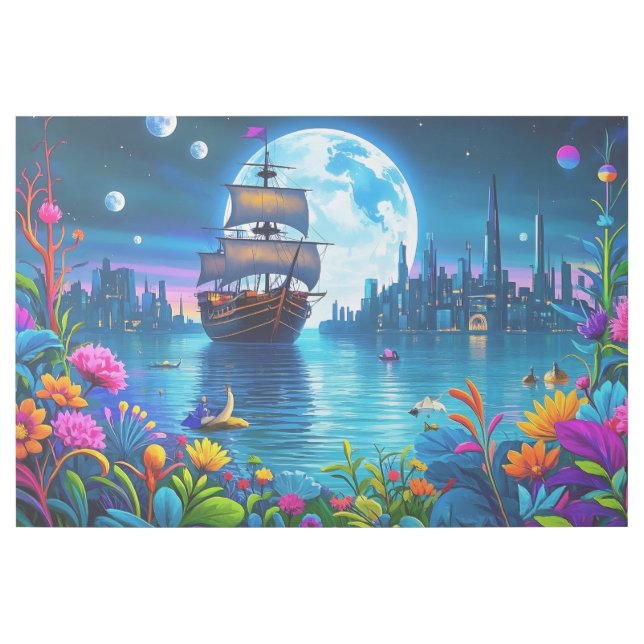 Fantastical Scenes in Vivid Color Gallery Wrap (Front)