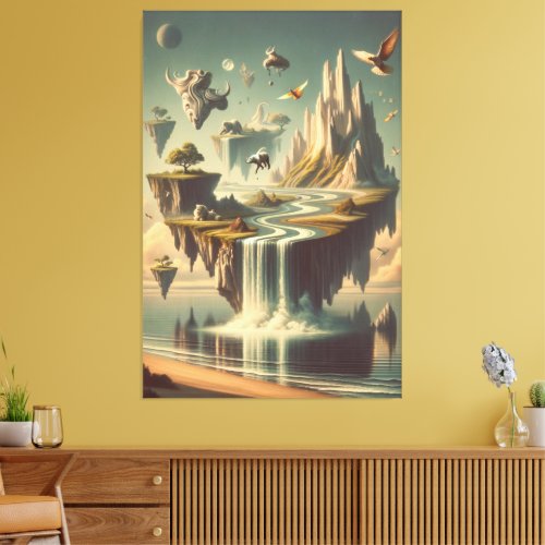 Fantastical Subconscious Landscape _ Vivid Purples Canvas Print