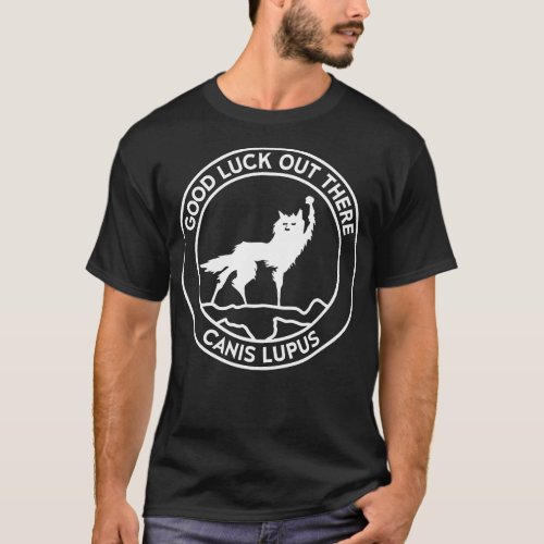 FantasticFox Wolf Canis Lupus Circle Clean T_Shirt