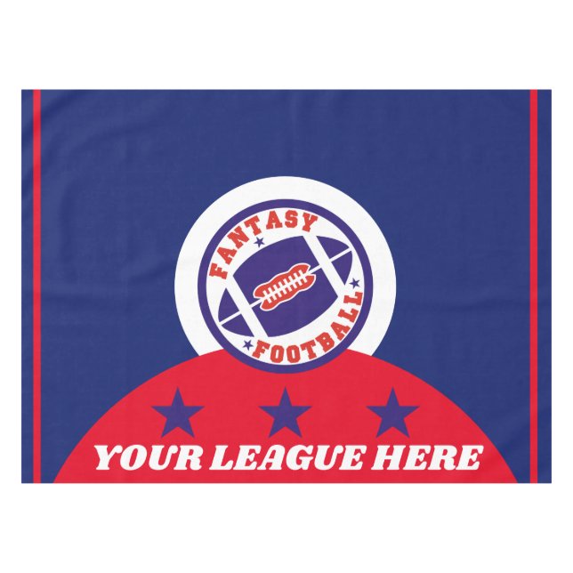 Fantasty Football Draft Tablecloth (Front (Horizontal))