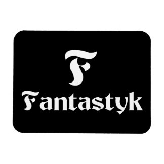 Fantastyk Magnet 3"x4" White on Black