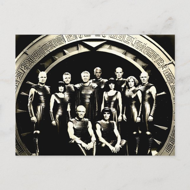 Fantasy 1920s Photo Thule Society Homeworld SG-47 Postcard (Front)