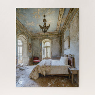 Fantasy Abandoned Chateau Bedroom Jigsaw Puzzle