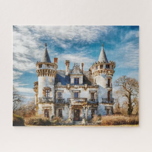 Fantasy Abandoned Ruins of French Castle Jigsaw Puzzle