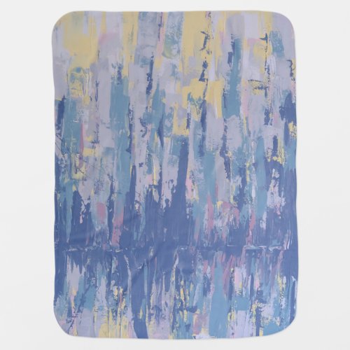 Fantasy Abstract Waterfront Cityscape Baby Blanket