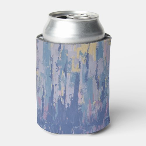 Fantasy Abstract Waterfront Cityscape Can Cooler